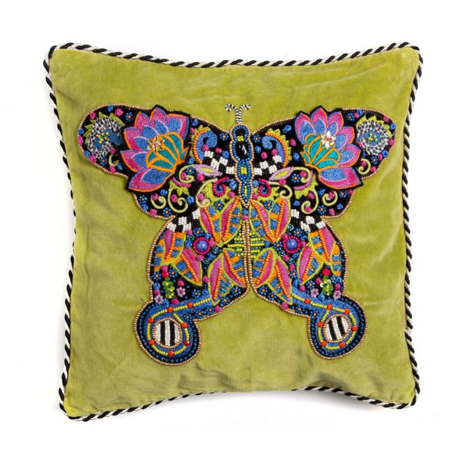 MacKenzie-Childs Fantasia Butterfly Pillow