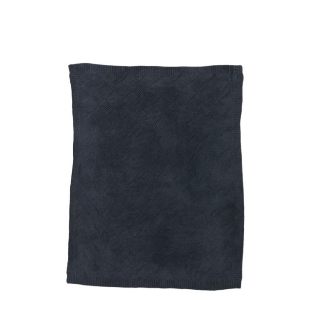 Barefoot Dreams Cozychic Diamond Weave Throw, Slate Blue