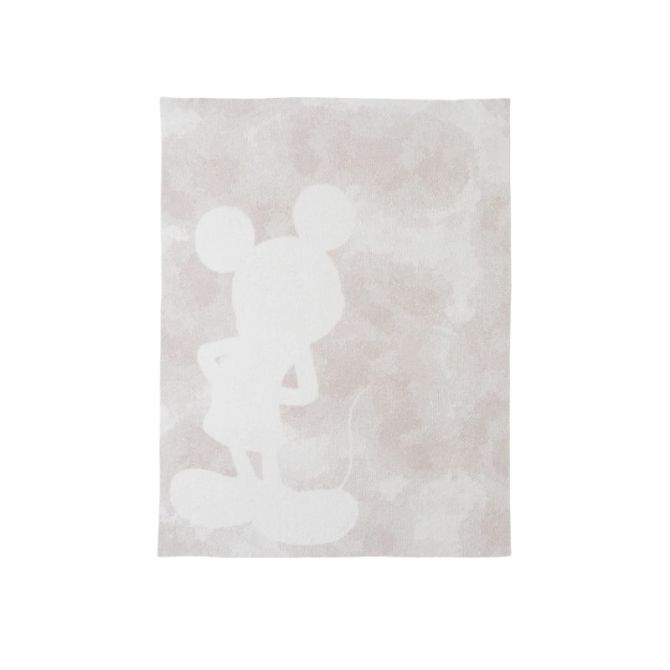 Barefoot Dreams Cozychic Disney Mickey Throw, Watercolor Stone