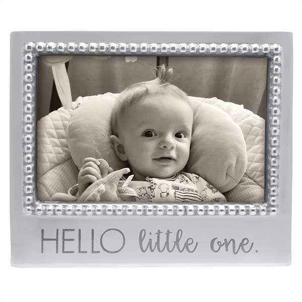 Mariposa Hello Little One Beaded Frame, 4x6