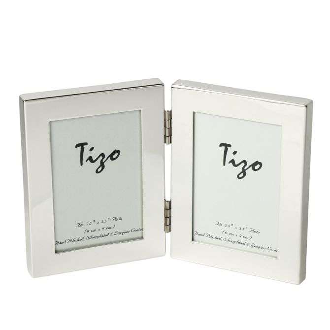 Tizo Silverplate Double Frame, 2.5x3.5