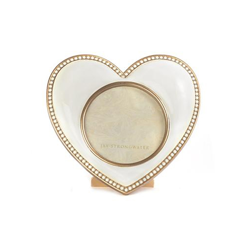 Jay Strongwater Chantal Heart Frame, Gold