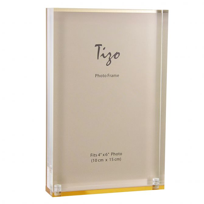 Tizo Lucite Gold Frame, 4"x6"