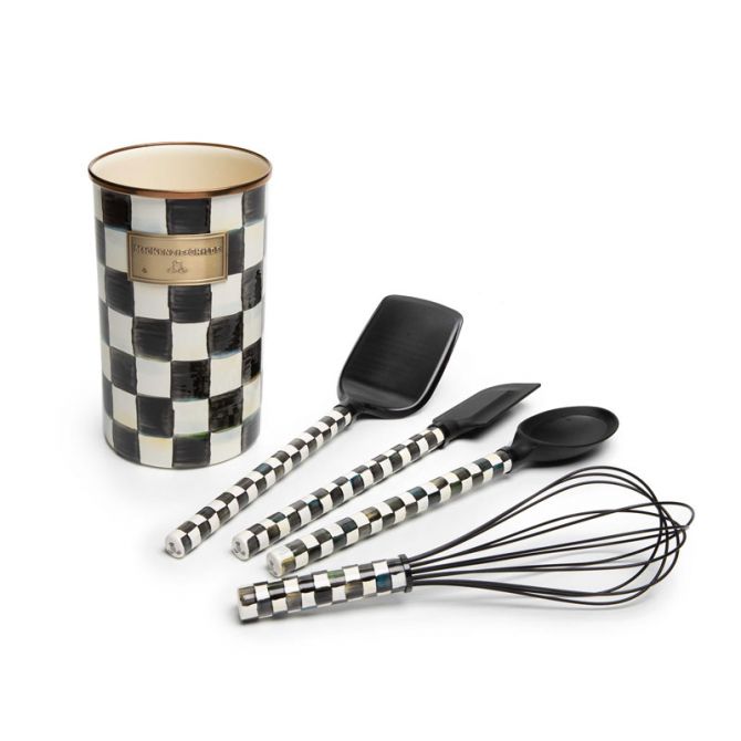 MacKenzie-Childs  Courtly Check Small Whisk - Black