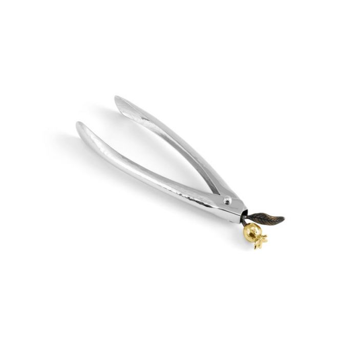 Michael Aram Pomegranate Lock Spring Tongs, Small