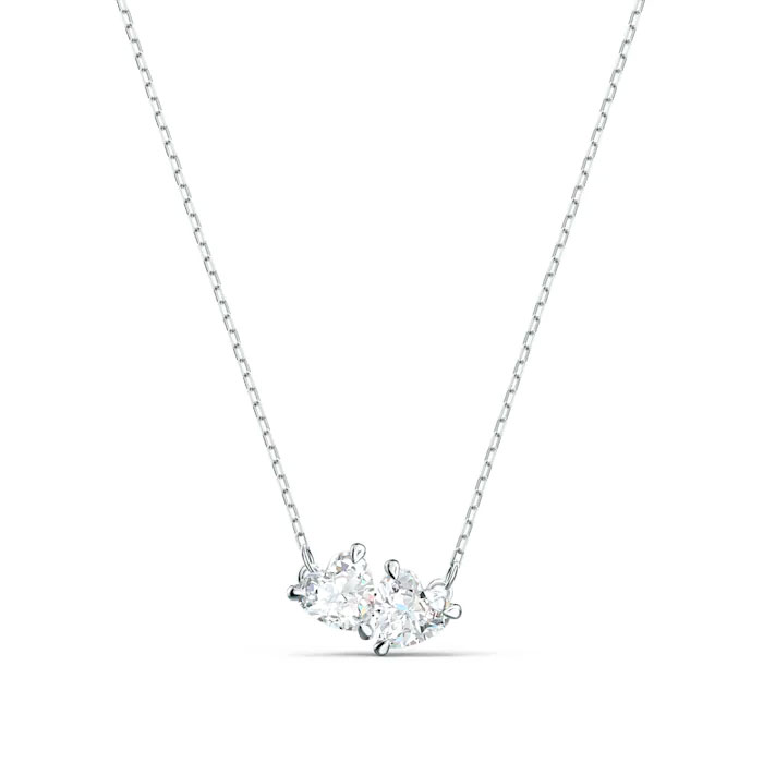 Swarovski Attract Soul Necklace, White and Silver Plated | 5517117 ...