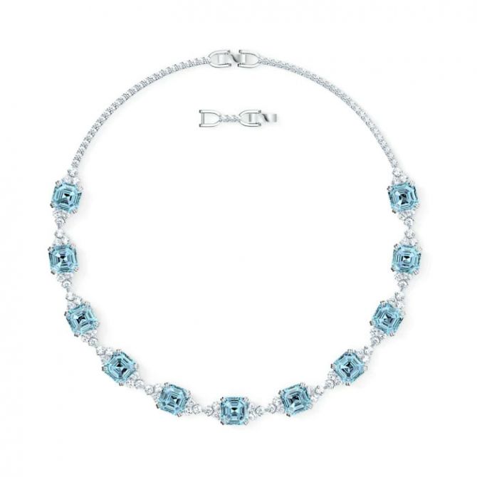 Swarovski Sparkling store Aqua Necklace