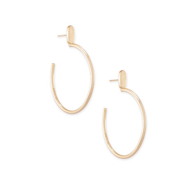 Kendra Scott Small Pepper Hoop Earrings in Rose Gold