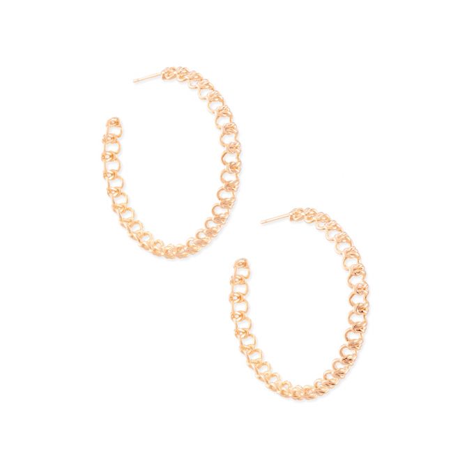 Kendra Scott Fallyn Hoop Earrings, Rose Gold