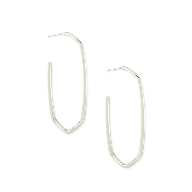 Kendra Scott Danielle Hoop Earrings, Silver