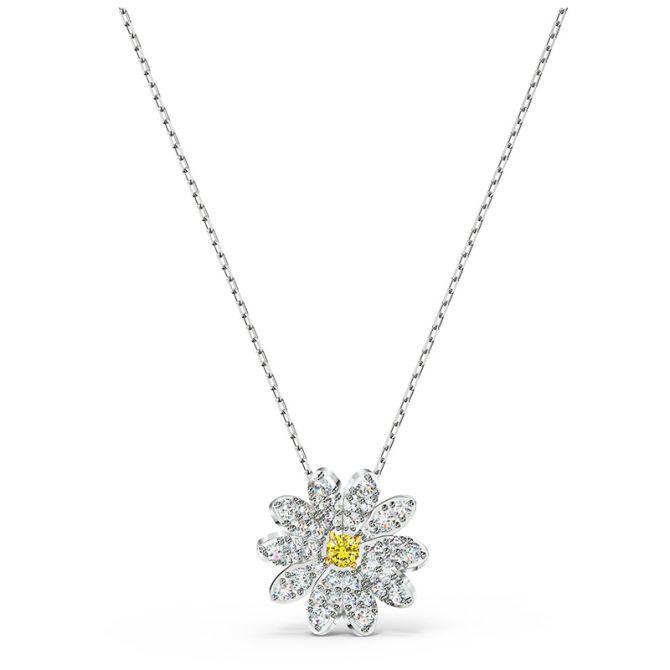 Swarovski Eternal Flower Mixed Metal Yellow Pendant