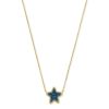 Jae Star Gold Pendant Necklace in Blue Drusy | Kendra Scott