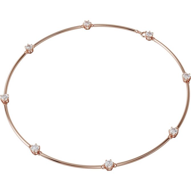 Swarovski Constella Rose Gold Tone Necklace, Medium