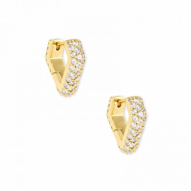 Kendra Scott Demi Huggie Earrings in Gold Tone