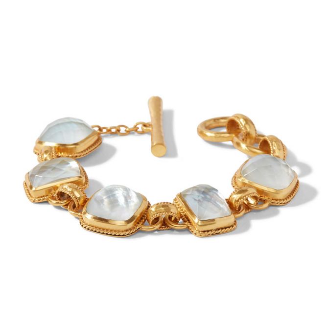 Julie Vos Savoy Demi Bracelet in Iridescent Clear Crystal