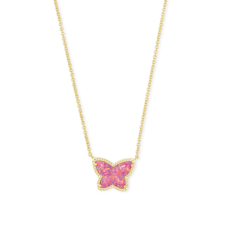 Ari Heart Rose Gold Pendant Necklace in Pink Drusy | Kendra Scott