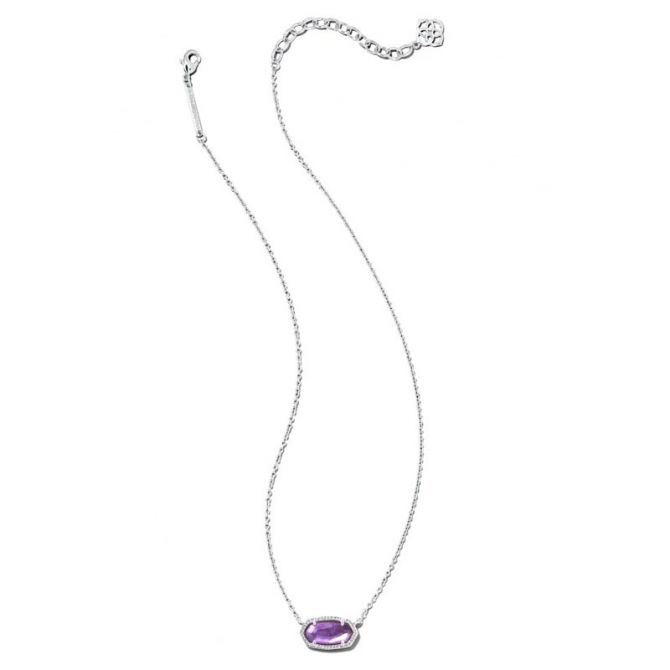 Elisa silver pendant on sale necklace in amethyst