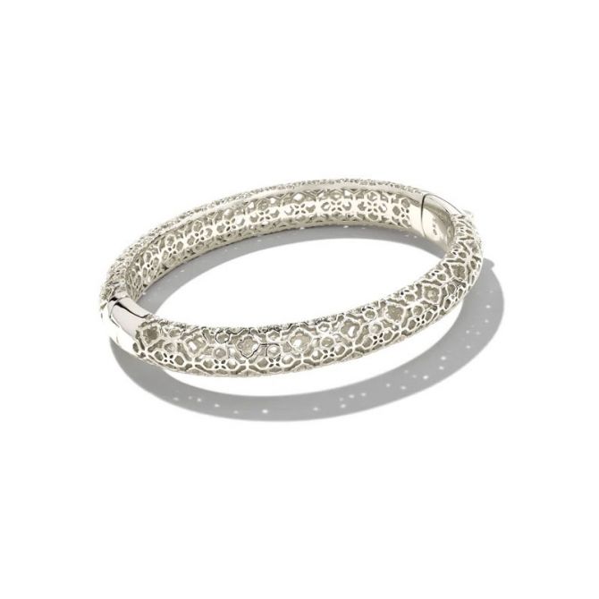 Kendra Scott Abbie Bangle Bracelet in Silver Tone