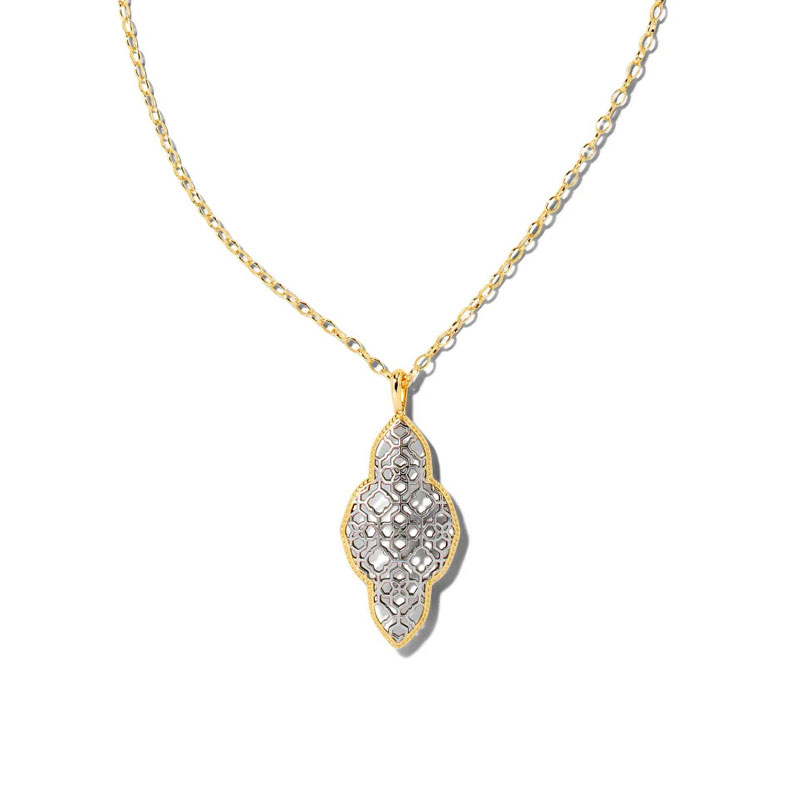 Kendra Scott Abbie Long Pendant Necklace in Mixed Metal | 9608800113 ...