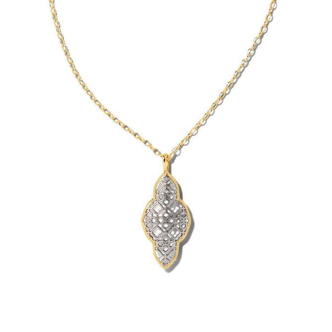 Kendra Scott Abbie Long Pendant Necklace in Mixed Metal