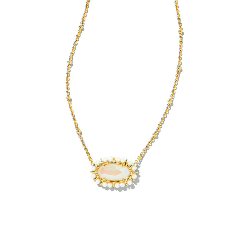 Kendra Scott 14K Gold Plated Elisa Pendant Necklace - Macy's