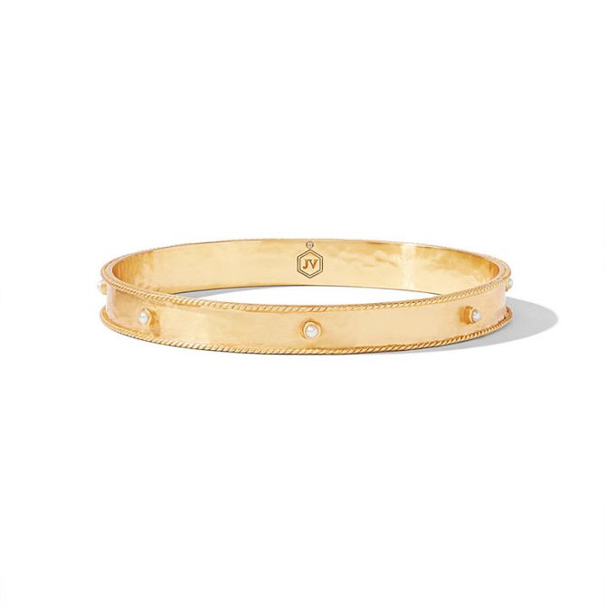 Julie Vos Savoy Medium Bangle in Pearl