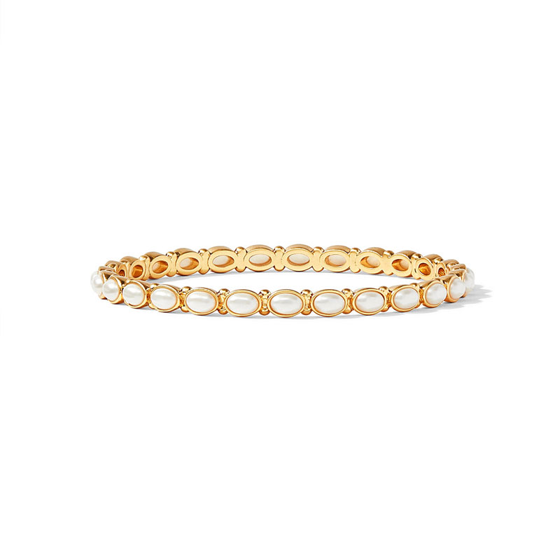 Julie Vos Mykonos Medium Bangle In Pearl 