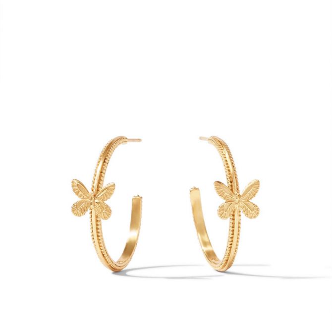 Julie Vos Butterfly Medium Hoop Earrings