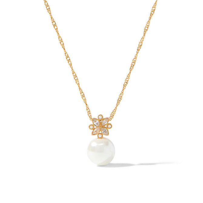 Julie Vos Charlotte Pearl Delicate Necklace