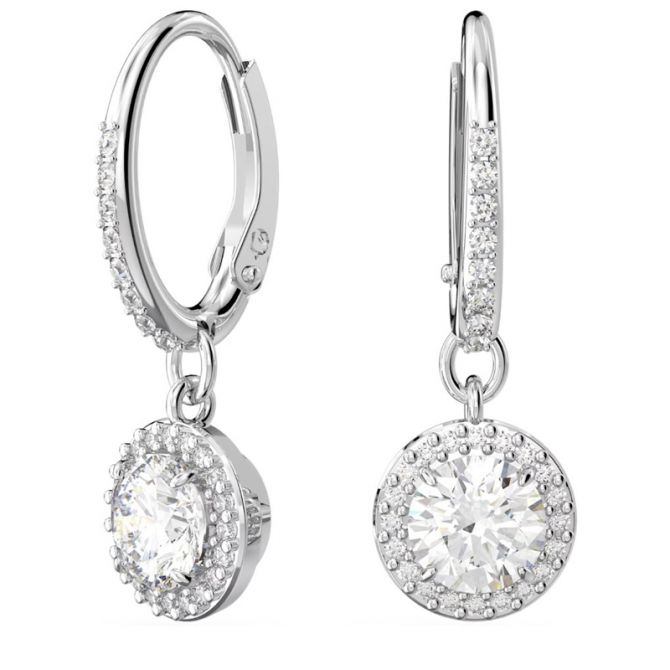 Round 2024 swarovski earrings