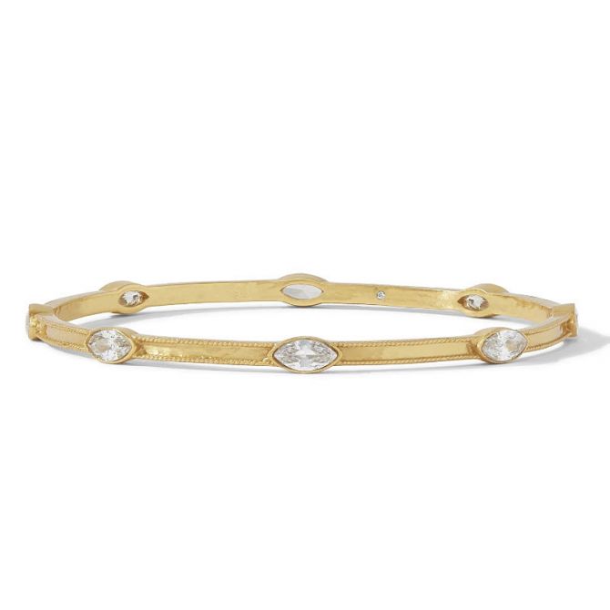 Julie Vos Monaco Medium Bangle, Cubic Zirconia