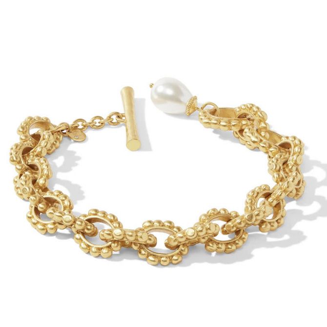 Julie Vos Marbella Pearl Link Bracelet