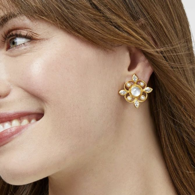 Signature Large Earring Backs in Gold | Julie Vos