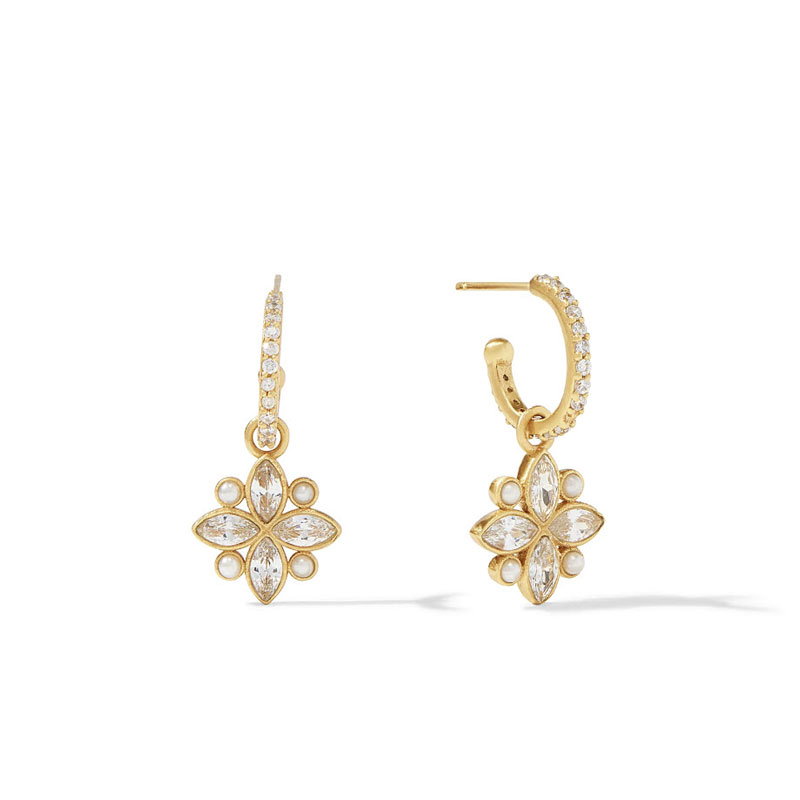 Julie Vos Charlotte Hoop and Charm Earrings | ER740GCZ00 | Borsheims