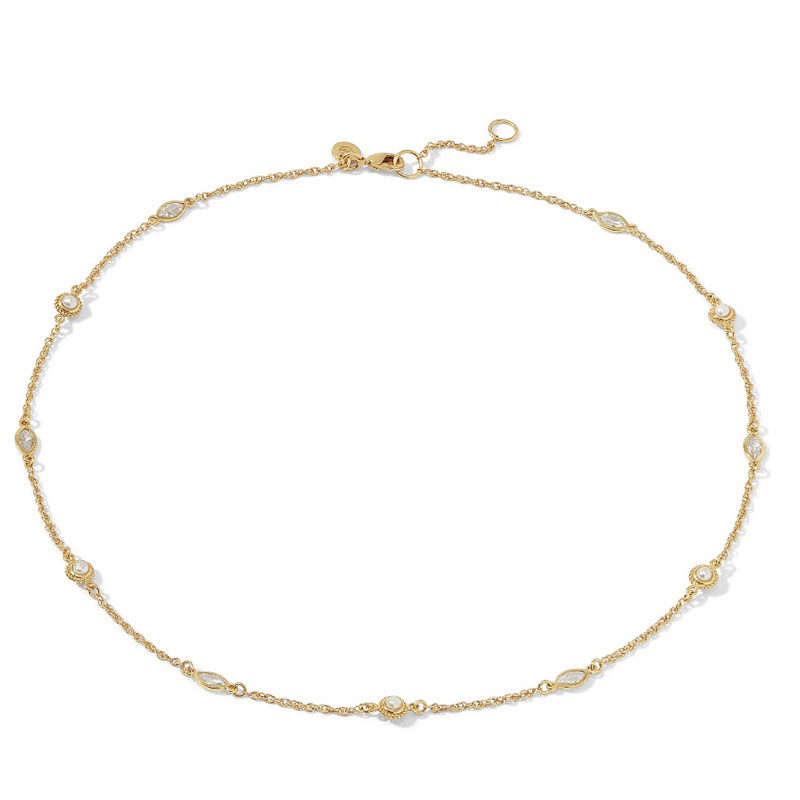 Julie Vos Monaco Delicate Station Necklace | N420GCZPL00 | Borsheims