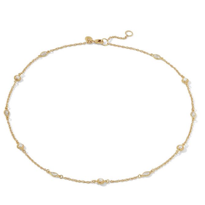 Julie Vos Monaco Delicate Station Necklace