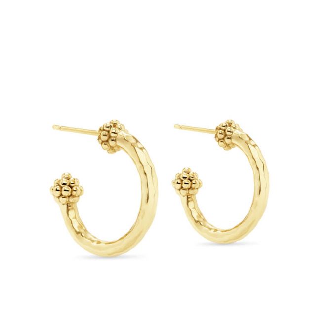 Capucine De Wulf Berry Small Hoop Earrings, Gold Tone