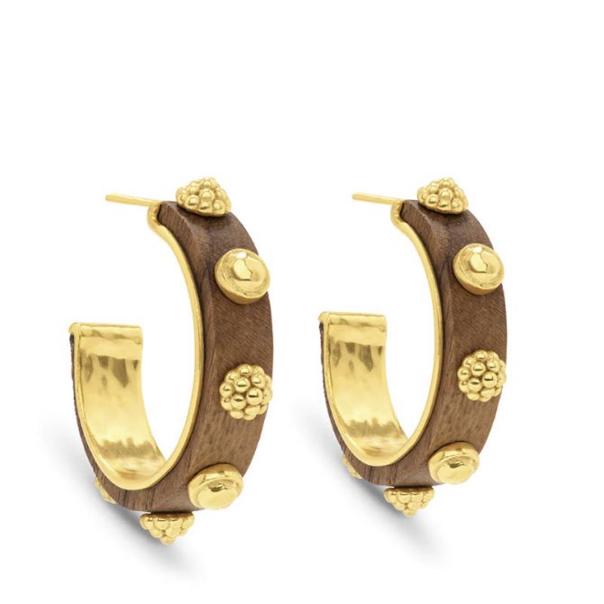 Capucine De Wulf Gaia Hoop Earrings, Teak