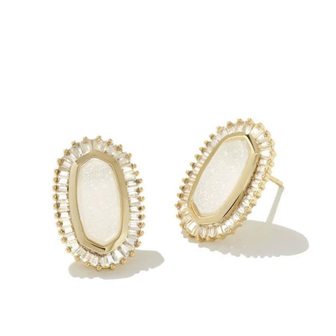 Kendra scott black hot sale iridescent earrings