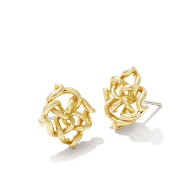 Kendra Scott Kelly Stud Earrings in Gold Tone