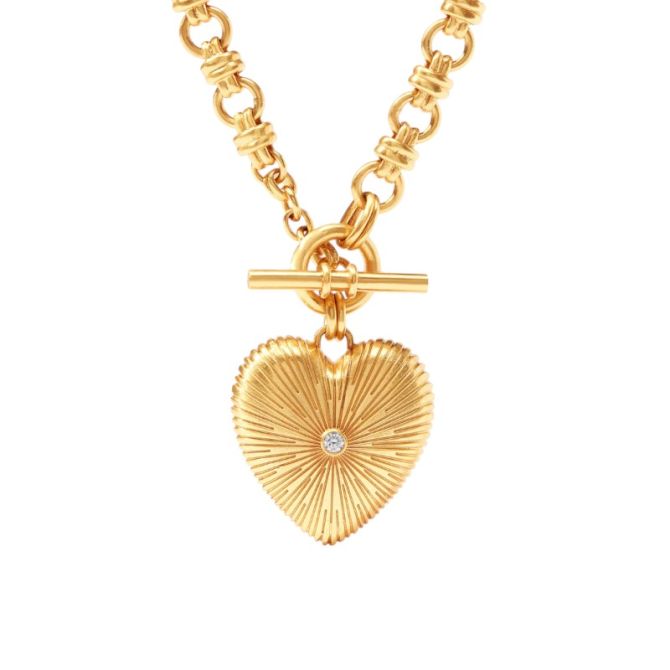 Julie Vos Esme Heart Necklace