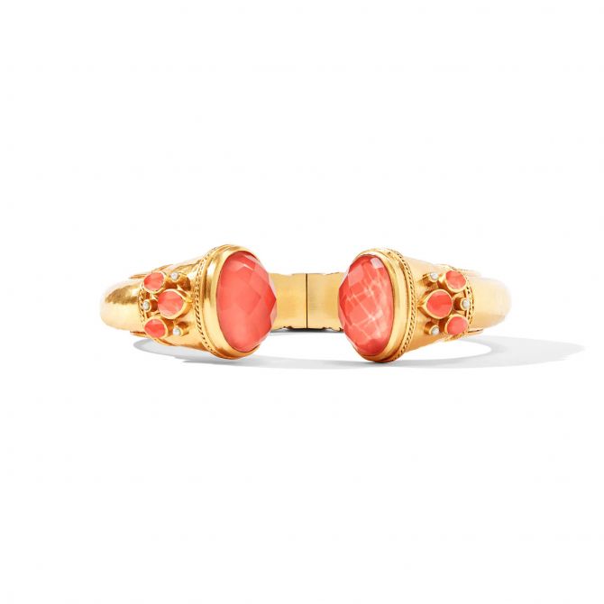 Julie Vos Cannes Cuff Bracelet, Iridescent Coral