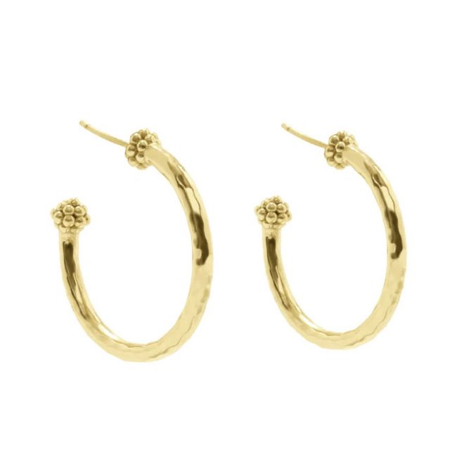 Capucine De Wulf Berry Medium Hoop Earrings, Gold Tone