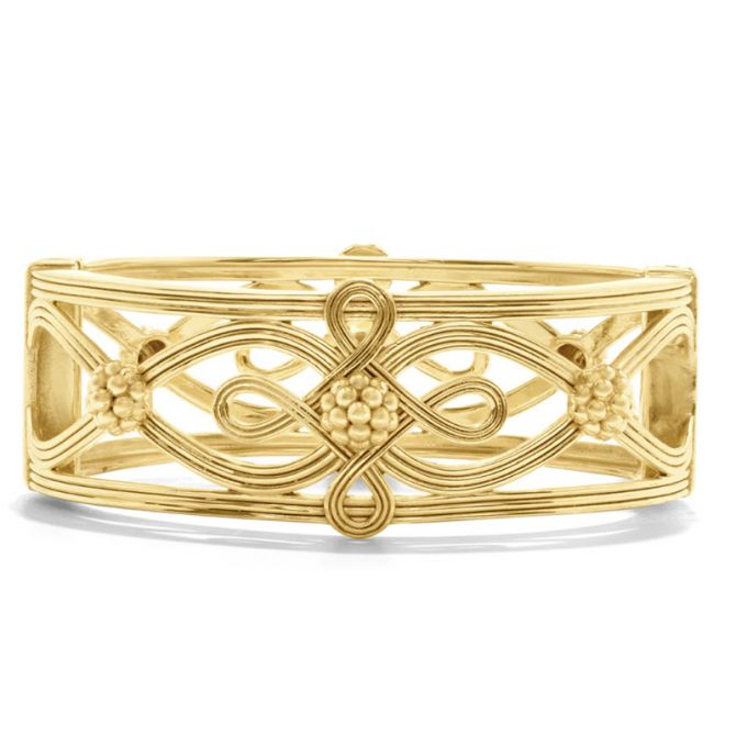 Capucine De Wulf Monique Hinged Bangle Gold Tone ZMB01 710