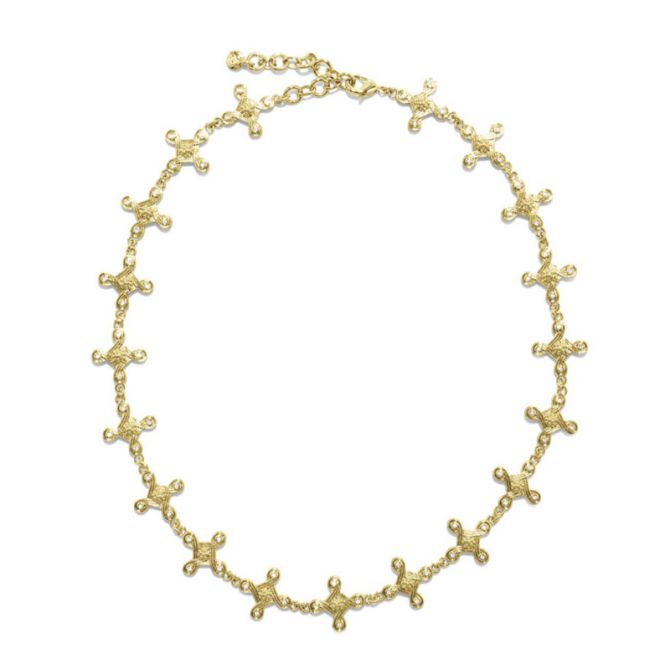 Capucine De Wulf Monique Compass Necklace, Gold Tone