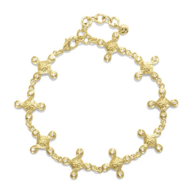 Capucine De Wulf Monique Compass Bracelet, Gold Tone