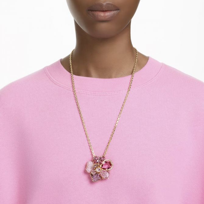 Louis Vuitton Flower Full Station Necklace - Gold-Plated Station