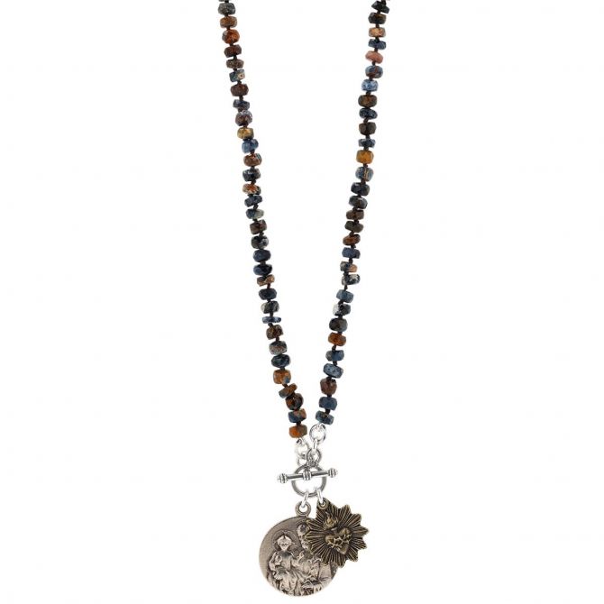 Miracle Icons Glazed Pietersite Necklace