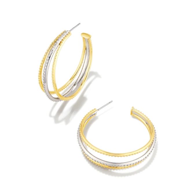 Ember Gold Hoop Earrings in Blue Lapis | Kendra Scott