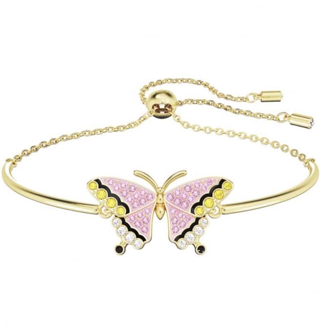 Swarovski Idyllia Butterfly Bracelet, Multicolored and Gold Tone Plated